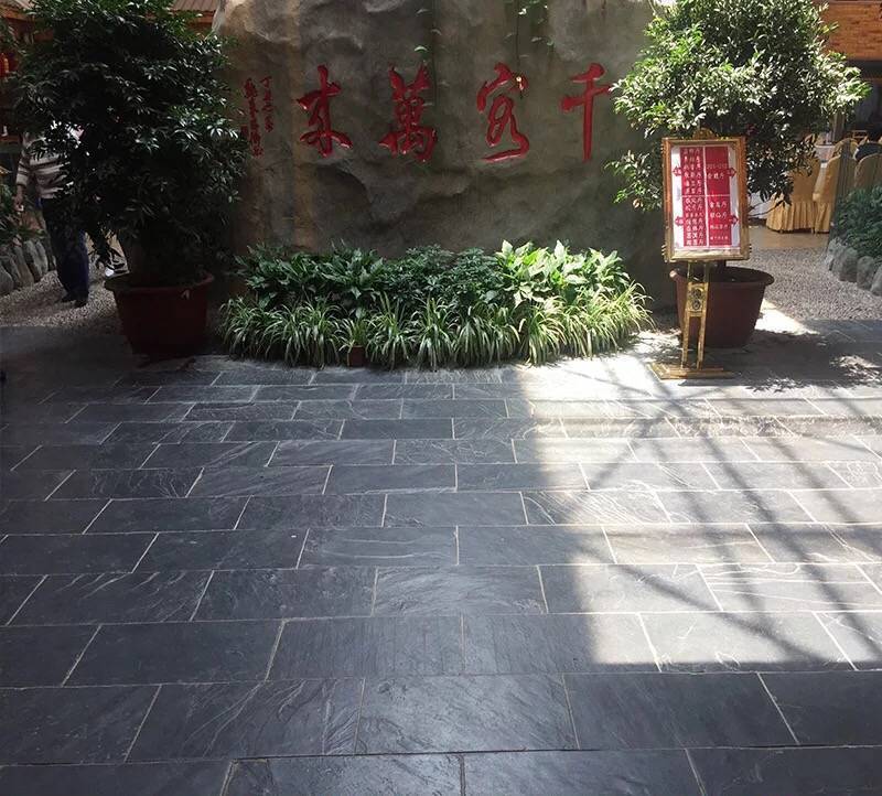 厂家直供青石板地铺石 | 市政园林专用防滑青石板材 | 高强度耐磨户外铺路石批发 - 细节图4